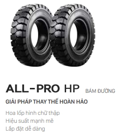 Lốp đặc đàn hồi ALL-PRO HP